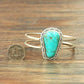 710715, Brass Cuff, Turquoise Bracelet