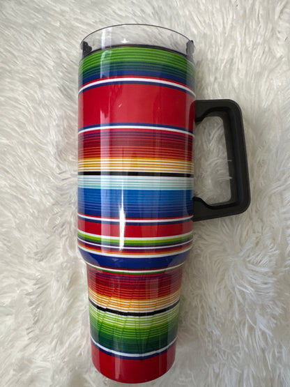 40 oz Cup with Handle Full Print Design