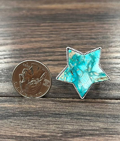 750502, Star Gemstone Adjustable Ring - Southern Sassy Boutique