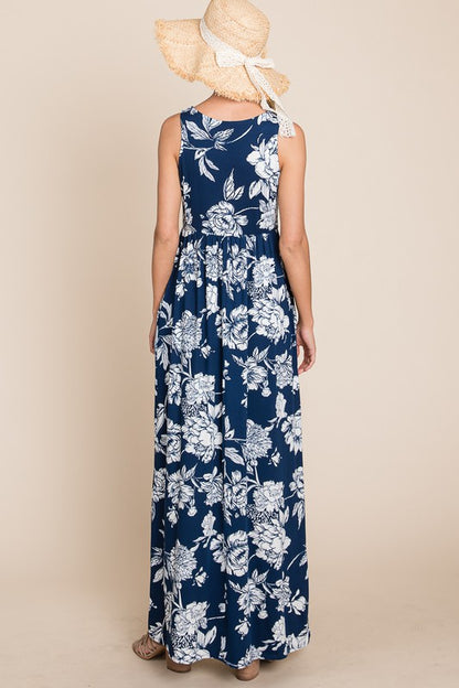 Floral Print Maxi Dress