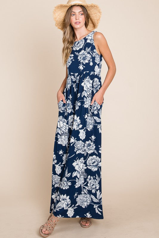 Floral Print Maxi Dress