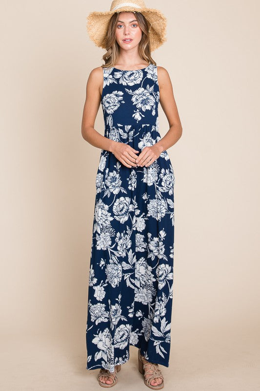 Floral Print Maxi Dress