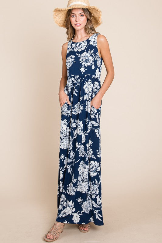 Floral Print Maxi Dress