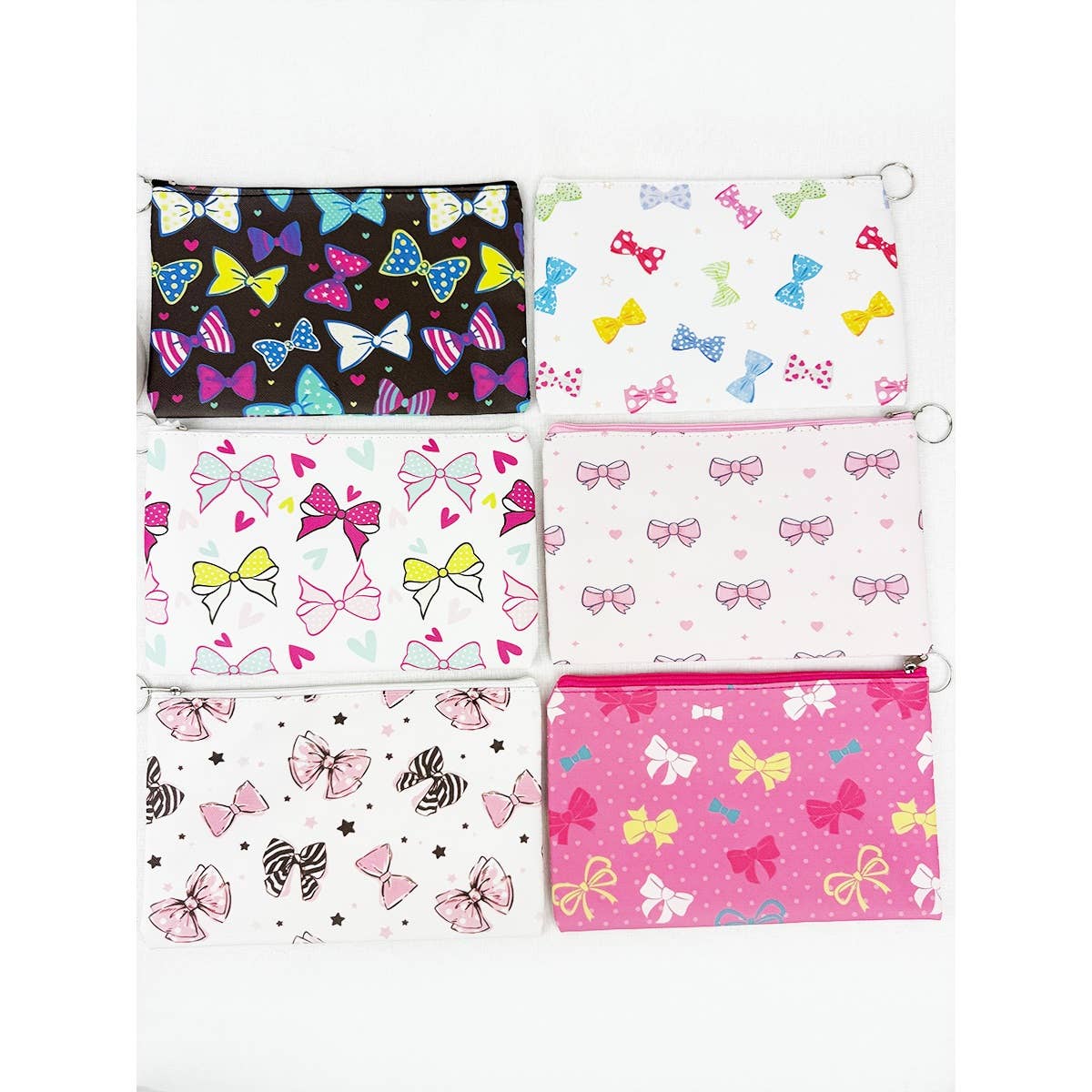 Adorable Bow Theme Coin Purse with Key Ring