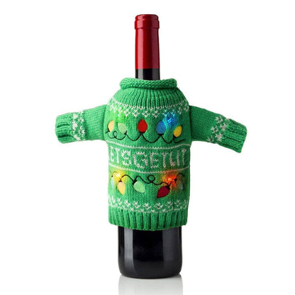 Uncle Bob’s Light-Up Wine & Bottle Sweater - Southern Sassy Boutique