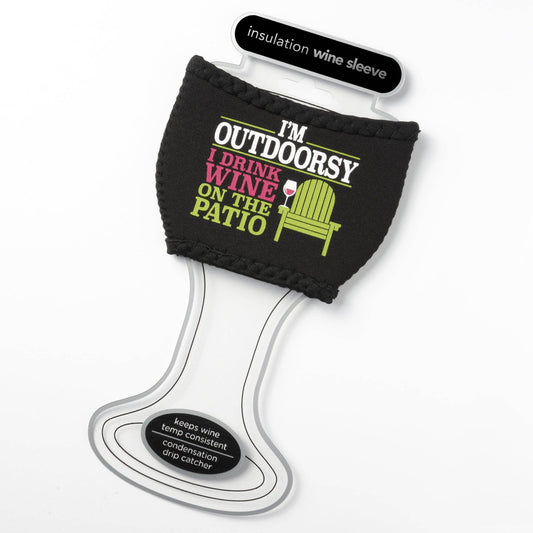 Outdoorsy Wine Glass Sleeve