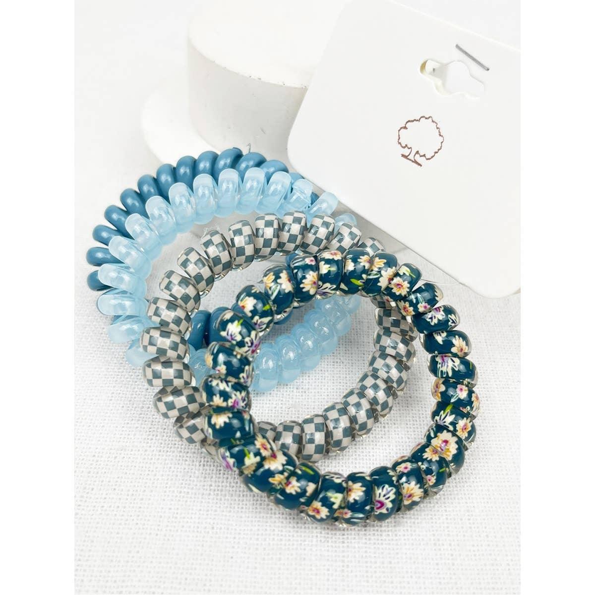 Multi Design Spiral Hair Ties - Southern Sassy Boutique