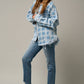 High Stretch Mid Rise Ripped Girlfriend Jeans