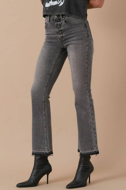 High Rise Crop Boot Denim - Southern Sassy Boutique