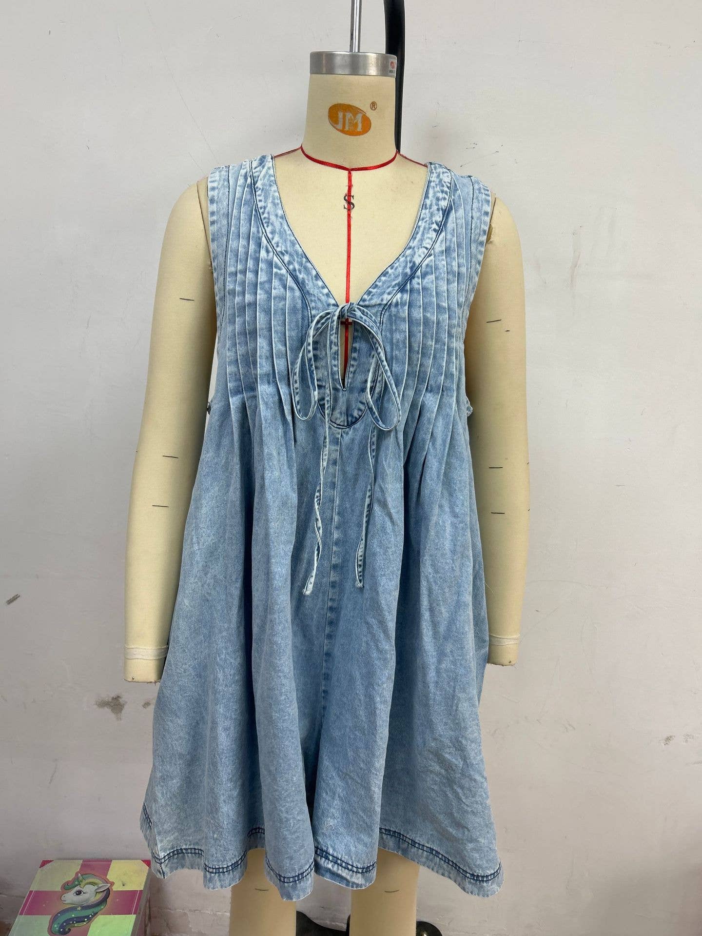Sleeveless Top & Shorts Denim Jumpsuit