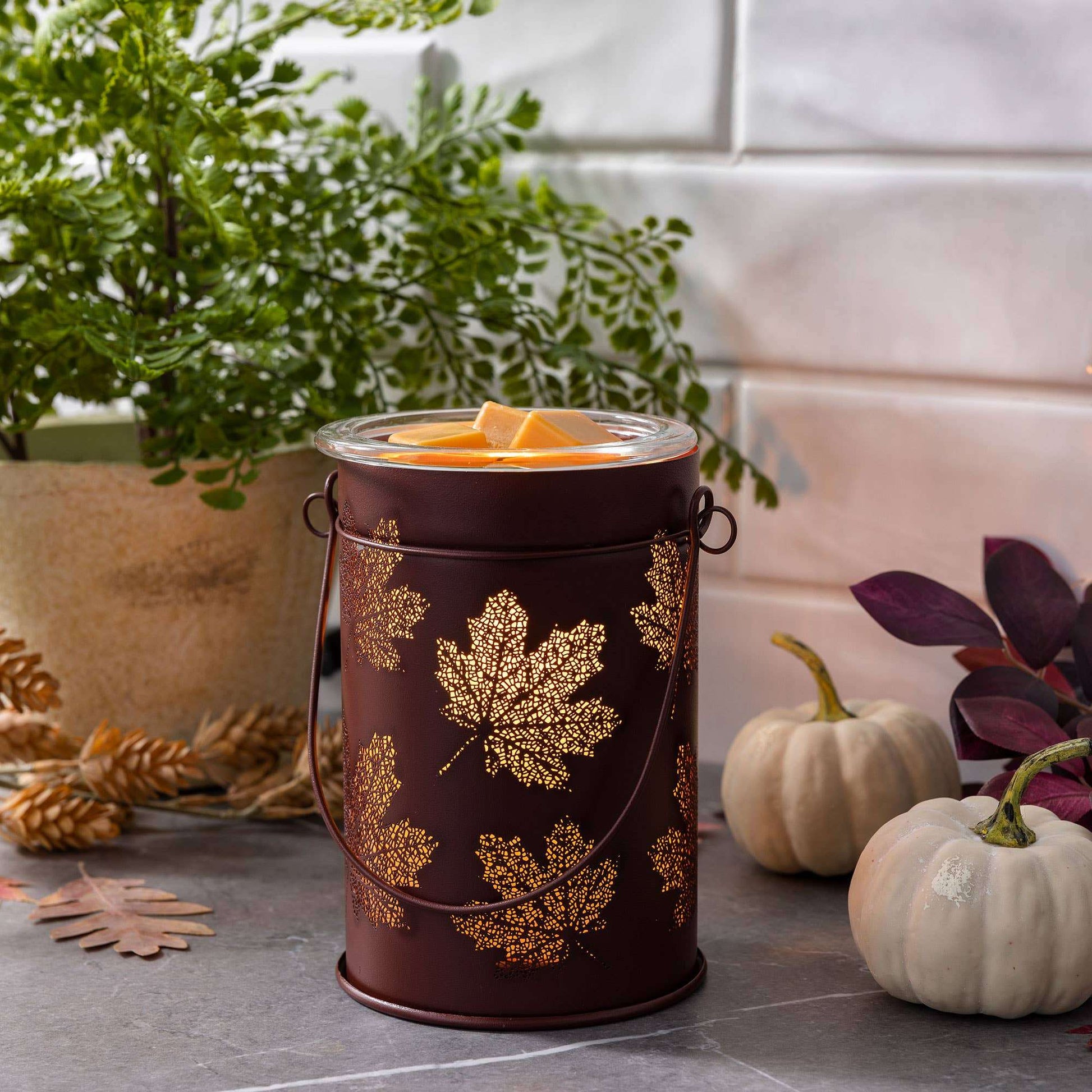 Vintage Bulb Illumination Warmer Deluxe-Fall Leaves