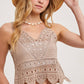 CROCHET LACE TANK