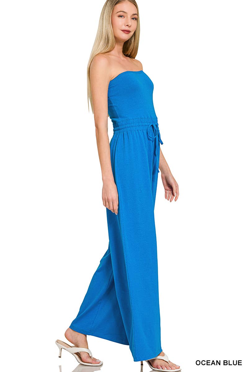 Tube Top Wide Leg Jumpsuit