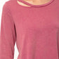 Cut-Out Long Sleeve Top
