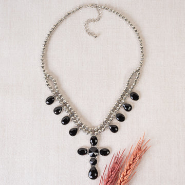 Rhinestone Cross Necklace