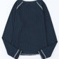 Waffle Knit Long Sleeve Top