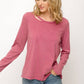 Cut-Out Long Sleeve Top