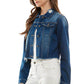 Ladies Distressed Denim Jacket