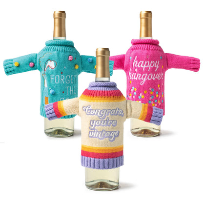 TLF It's Yo Birthday Wine & Bottle Sweater - Southern Sassy Boutique