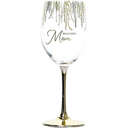 Mom  - Gift Boxed 19 oz Crystal Wine Glass