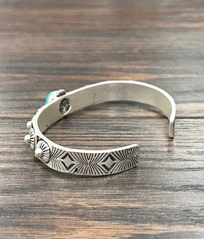 710923, Turquoise Cuff Bracelet - Southern Sassy Boutique