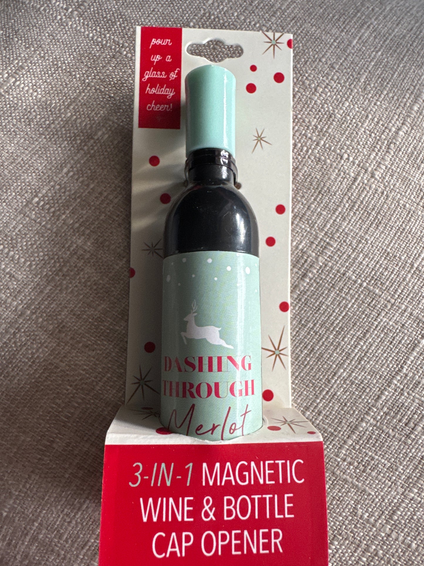 Holiday 3-in-1 Wine and Bottle Opener