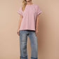 Short Sleeve Solid Knit Top
