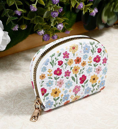 Print Blossom Floral Wallet Card Holder