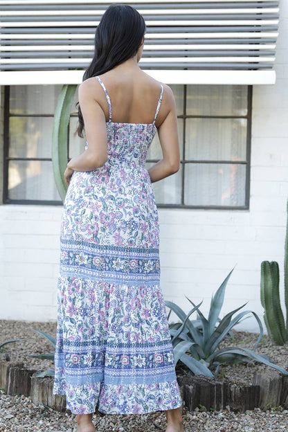 V Neck Twist Front Cut out Maxi Dress