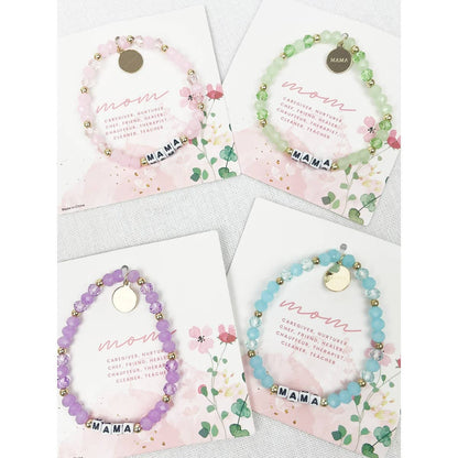 Soft Tone Beads MAMA Inpirational Bracelet