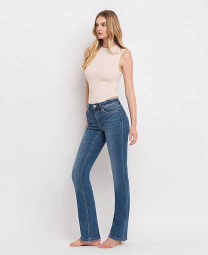 MID RISE BOOTCUT JEANS LV1064 - Southern Sassy Boutique