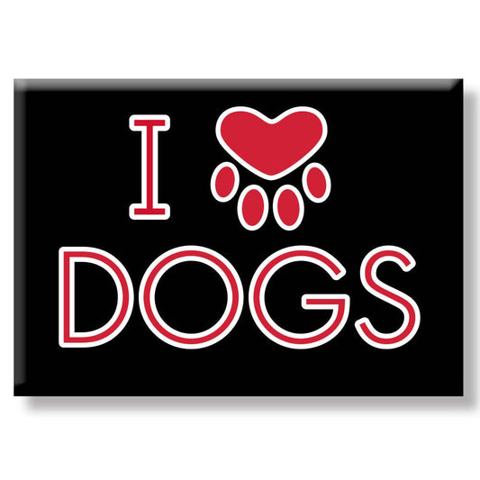 I Love Dogs Magnet
