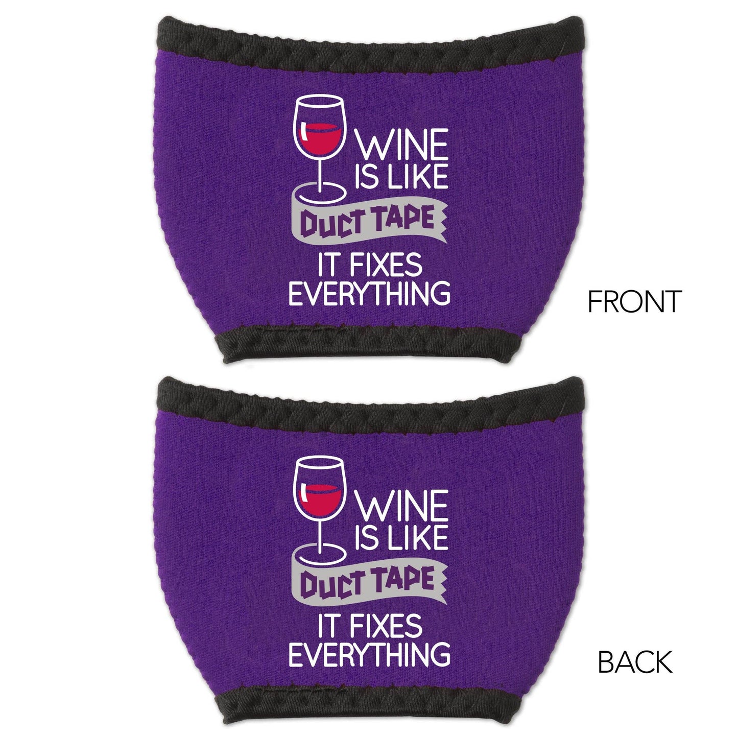 Duct Tape Wine Glass Sleeve