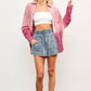 DIP-DYED BUTTON UP SHIRT
