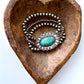 3 Layered Navajo Pearl Stretch Bracelet w/ Turquoise Stone