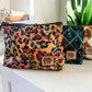 Western Cowhide Makeup Bag Travel