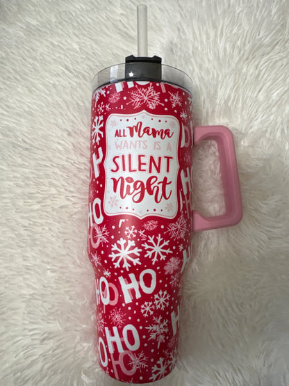 Insulated Stainless Steel 40oz Cup Christmas - Southern Sassy Boutique