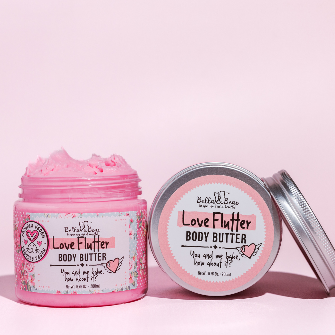 Love Flutter Gift Set | Body Scrub | Body Butter | Women