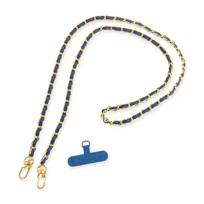 Long Faux Vegan Leather Phone Chain