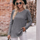 Soft Ribbed Knit Puff Sleeve Top