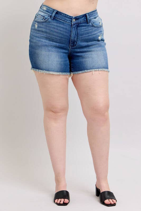V-Front Shorts w Shield Pockets - PLUS