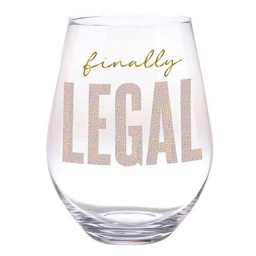 Jumbo Wine Glass - Finally Legal