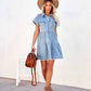 Casual Denim Shirt Dress