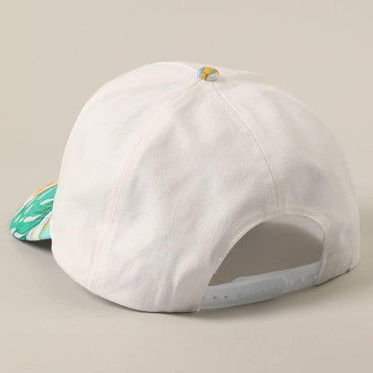 Feelin' Salty Letter Embroidery Floral Trucker Hat - Southern Sassy Boutique