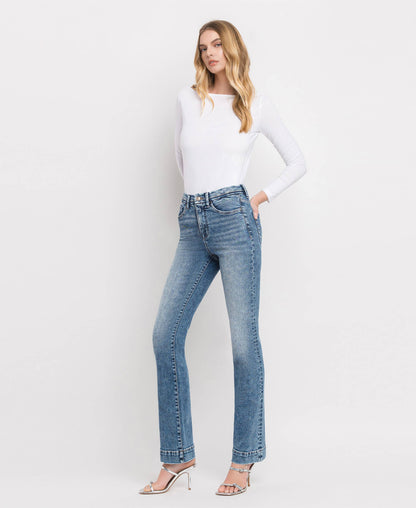 TUMMY CONTROL HIGH RISE BOOTCUT JEANS - Southern Sassy Boutique