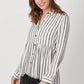 Stripe Peplum Shirt