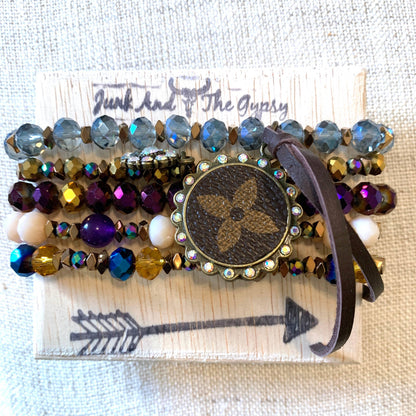 Gold Dust Woman Upcycled Bracelet - Southern Sassy Boutique