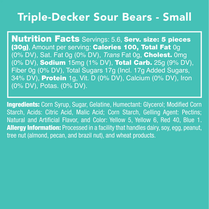 Triple-Decker Sour Bears - Southern Sassy Boutique