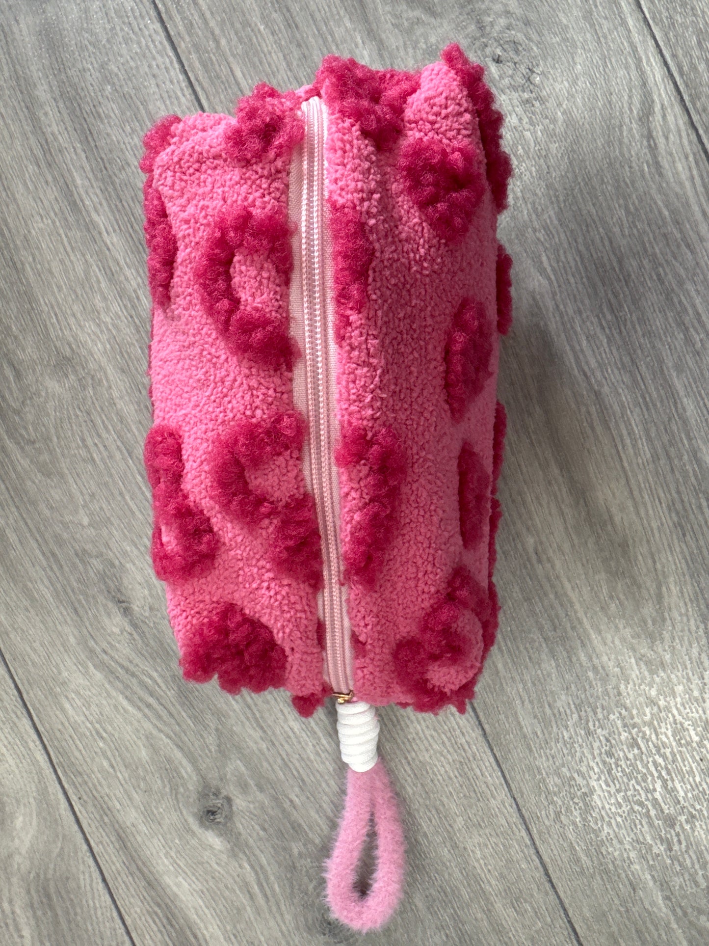 Heart Cosmetic Bag with Key Chain