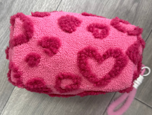 Heart Cosmetic Bag with Key Chain